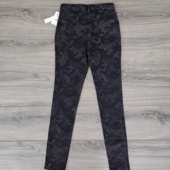 Free People High Waist Camo Denim Skinny Jeans Black Size 28 Regular - Picture 7 of 16